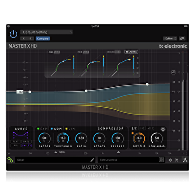 TC Electronic MASTER X HD-DT Dinamik Kontrol Prosesörü Plug-In Hardware Kontrol Cihazı